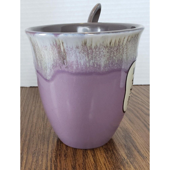 South Dakota Mt Rushmore Purple Souvenir Coffee Cup Tea Mug With Stir Spoon - Picture 3 of 8